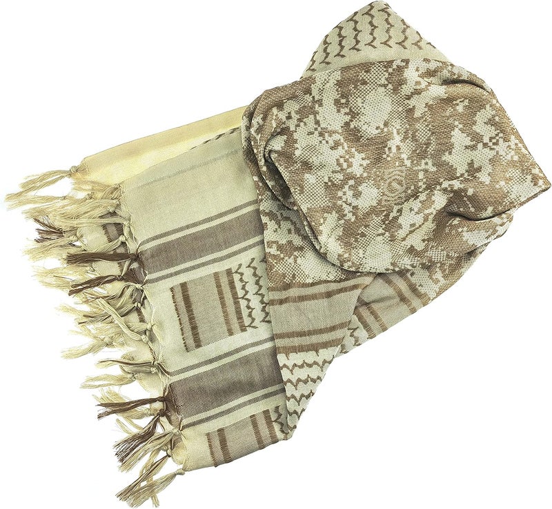 Luxns Store Military Shemagh Tactical Desert Scarf / 100% Cotton Keffiyeh Scarf Wrap for Men And Women - Image 4